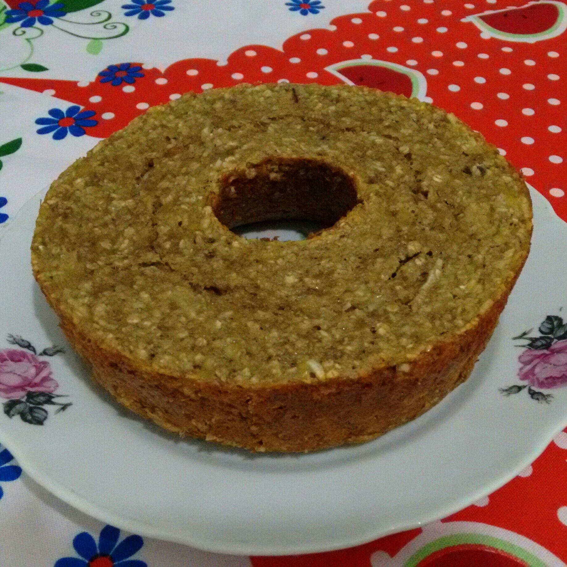 Bolo de banana e aveia sem farinha